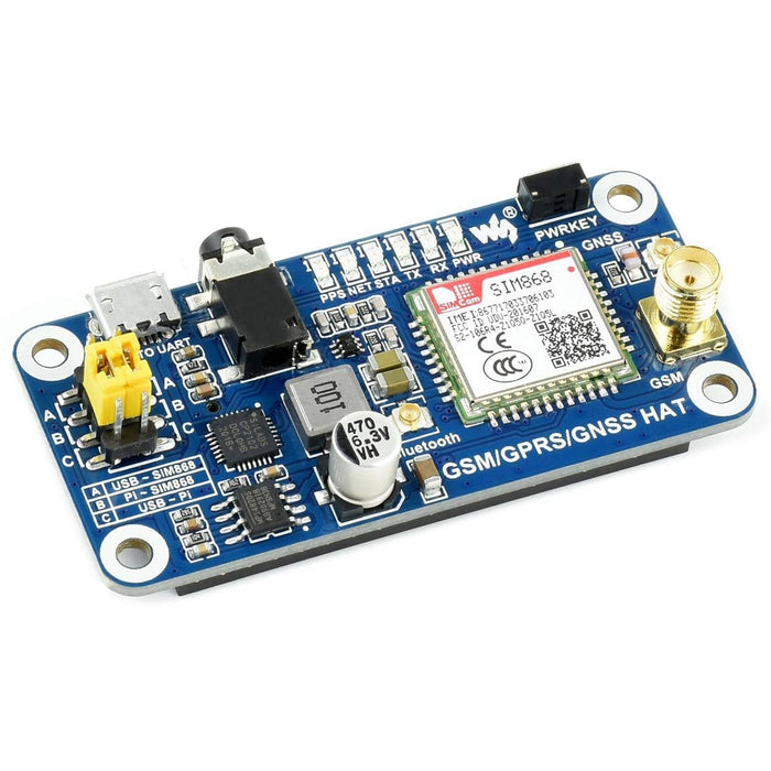 GSM, GPRS, GNSS, Bluetooth and RTC HAT for Raspberry Pi by Waveshare - The Pi Hut