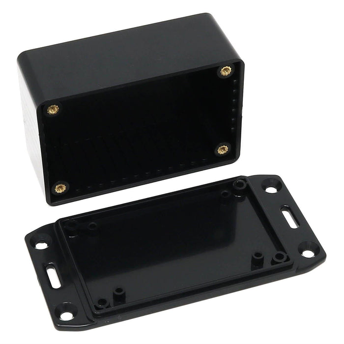 Hammond 85x56x39mm ABS Multi-Purpose Flanged Enclosure (1591LFLBK) [Discontinued] by Hammond - The Pi Hut