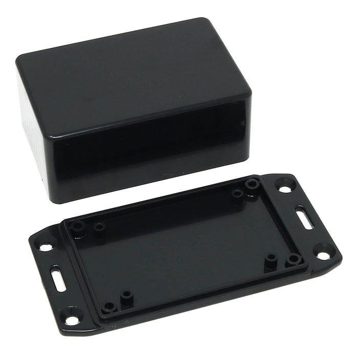 Hammond 85x56x39mm ABS Multi-Purpose Flanged Enclosure (1591LFLBK) [Discontinued] by Hammond - The Pi Hut
