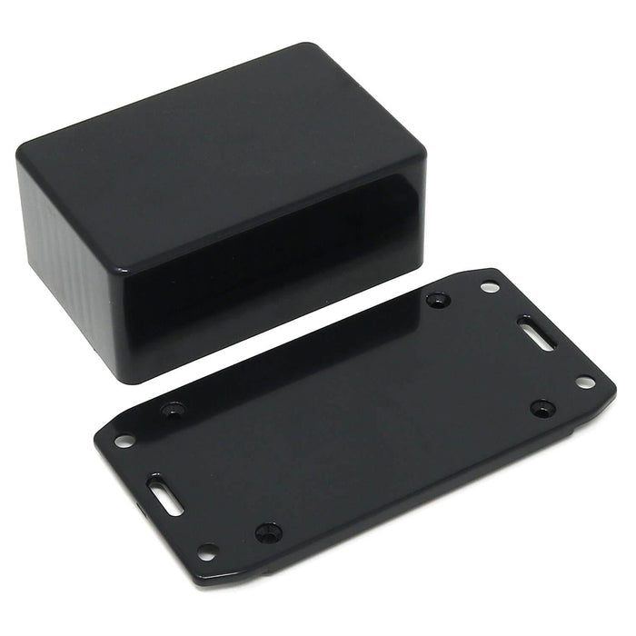 Hammond 85x56x39mm ABS Multi-Purpose Flanged Enclosure (1591LFLBK) [Discontinued] by Hammond - The Pi Hut