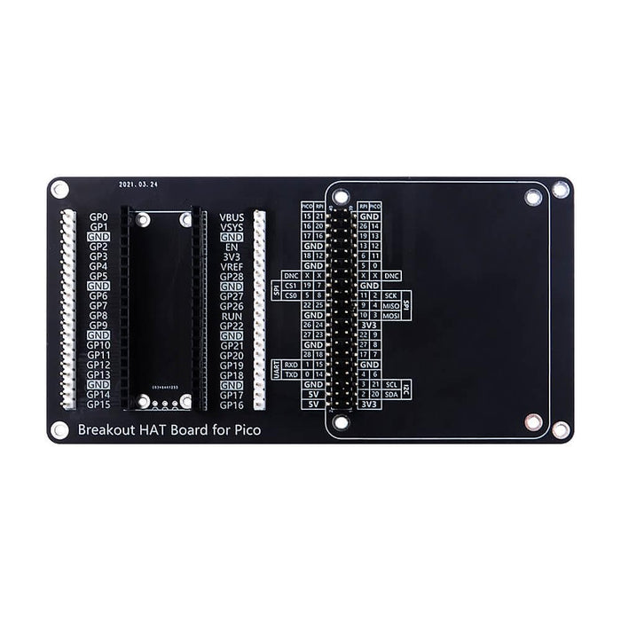 HAT Breakout Board For Raspberry Pi Pico by 52Pi - The Pi Hut