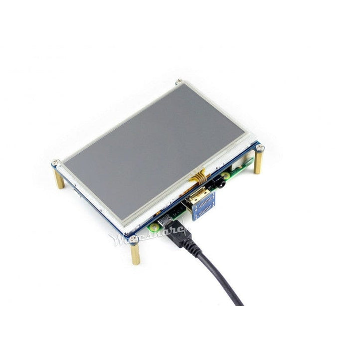 HDMI 4.3" 480x272 Touch Screen (GPIO) [Discontinued] by Waveshare - The Pi Hut