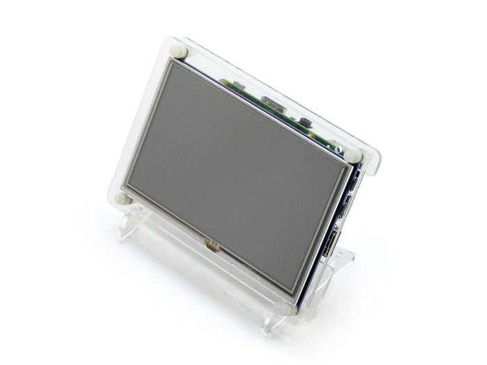 HDMI 5" 800x480 Touch Screen & Clear Case (USB) [Discontinued] by Waveshare - The Pi Hut