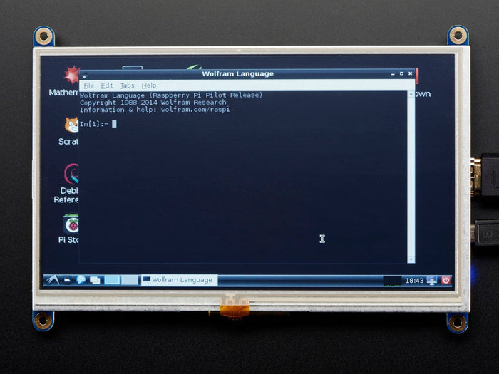 HDMI 7" 800x480 Display Backpack - With Touchscreen [Discontinued] by Adafruit - The Pi Hut