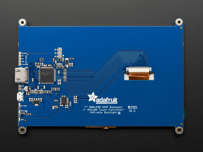 HDMI 7" 800x480 Display Backpack - With Touchscreen [Discontinued] by Adafruit - The Pi Hut