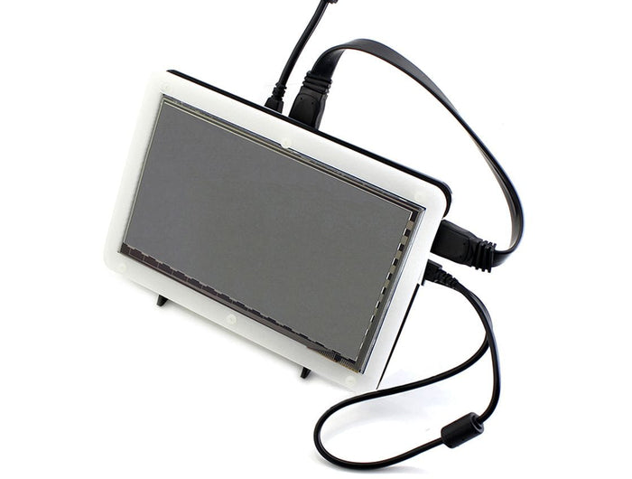 HDMI 7" 800x480 Touch Screen & Case (USB) by Waveshare - The Pi Hut