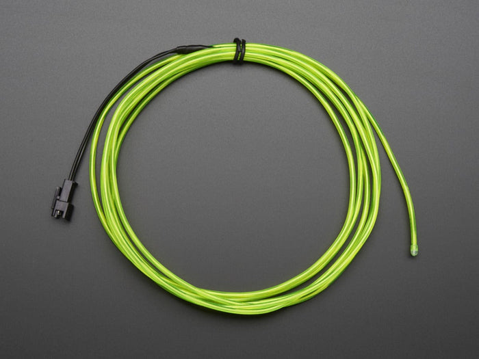 High Brightness Green Electroluminescent (EL) Wire - 2.5 meters (High brightness, long life) by The Pi Hut - The Pi Hut