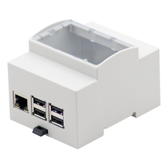 Hitaltech - Raspberry Pi 3 DIN Rail Case (4M Modulbox) by Hitaltech - The Pi Hut