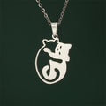 Hugging Cats Pendant Necklace