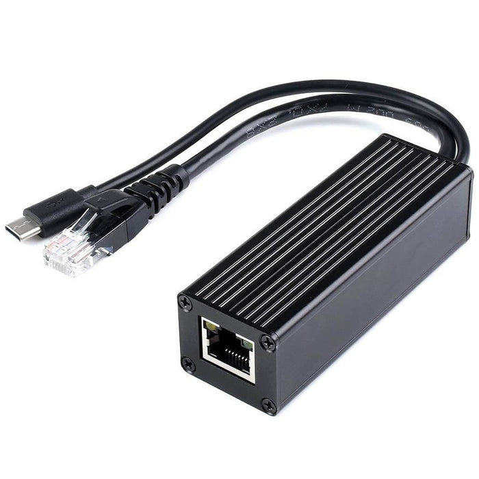 Industrial USB-C Gigabit PoE Splitter (5V 2.5A) by Waveshare - The Pi Hut
