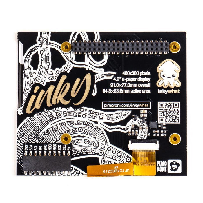 Inky wHAT (ePaper/eInk/EPD) - Yellow/Black/White by Pimoroni - The Pi Hut