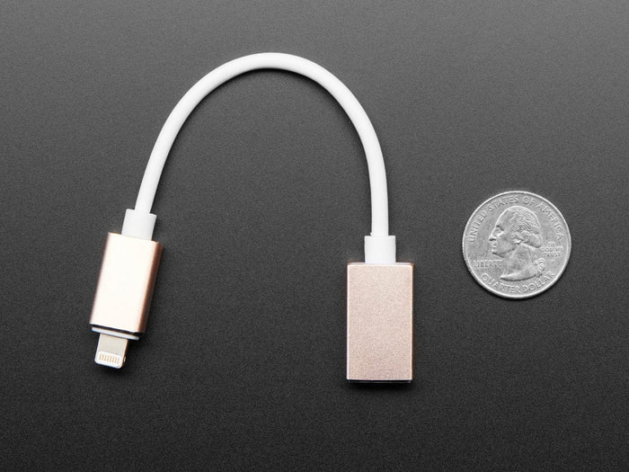 iOS Lightning to USB OTG Cable [Discontinued] by The Pi Hut - The Pi Hut