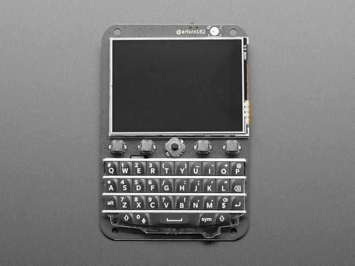 Keyboard FeatherWing - QWERTY Keyboard + 2.6" LCD [Discontinued] by The Pi Hut - The Pi Hut