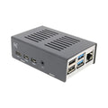 KKSB Raspberry Pi 4 Case - Black/Silver [Discontinued] by KKSB - The Pi Hut