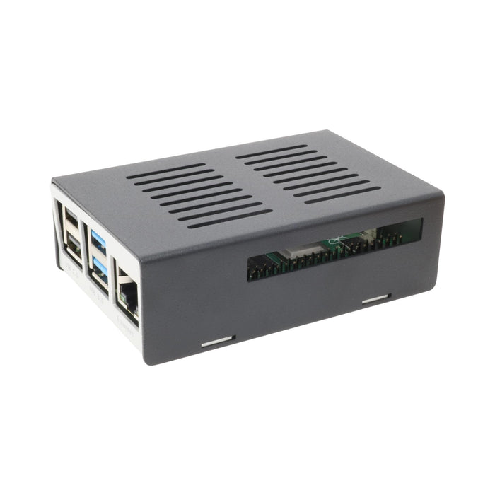 KKSB Raspberry Pi 4 Case - Black/Silver [Discontinued] by KKSB - The Pi Hut