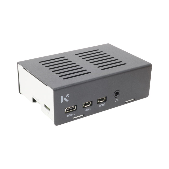 KKSB Raspberry Pi 4 Case - Black/Silver [Discontinued] by KKSB - The Pi Hut