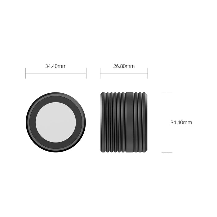 INNOVV 28mm lens protector hood dimension diagram matching RC6/K6 camera lens hood