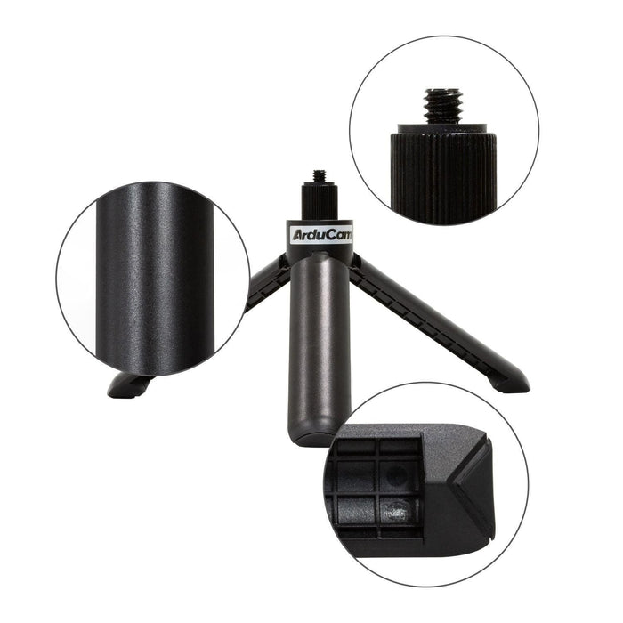 Lightweight Mini Tripod Stand with Extender for Raspberry Pi HQ Camera [discontinued] by Arducam - The Pi Hut
