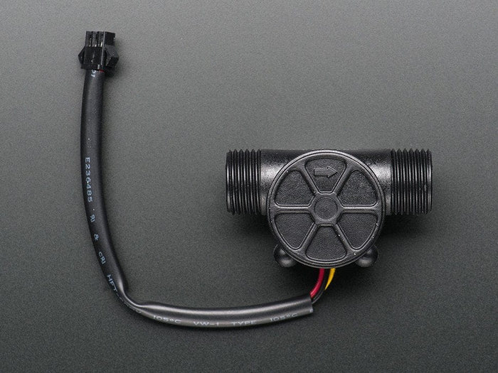 Liquid Flow Meter -  Plastic 1/2" NPS Threaded [Discontinued] by The Pi Hut - The Pi Hut
