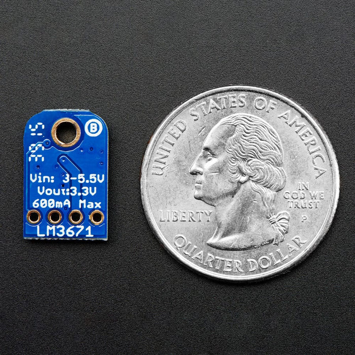 LM3671 3.3V Buck Converter Breakout  - 3.3V Output 600mA Max by Adafruit - The Pi Hut