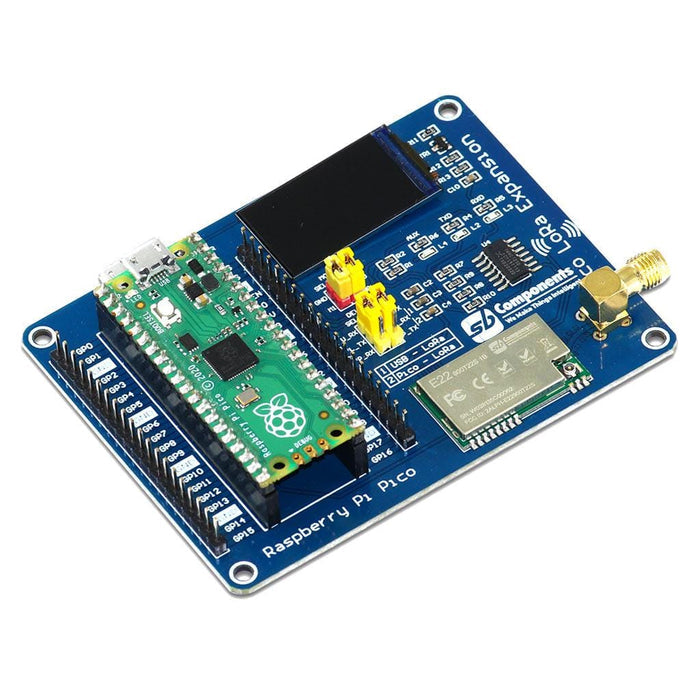 LoRa Expansion for Raspberry Pi Pico (Inc. Antenna) [Discontinued] by SBC - The Pi Hut