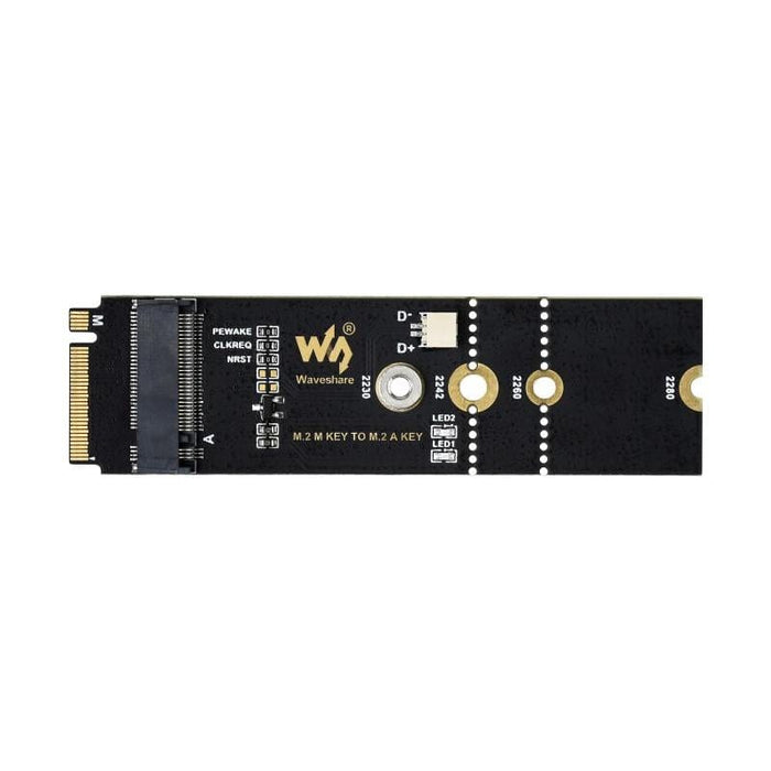 M.2 M-Key to A-Key Adapter (for PCIe Devices) by Waveshare - The Pi Hut