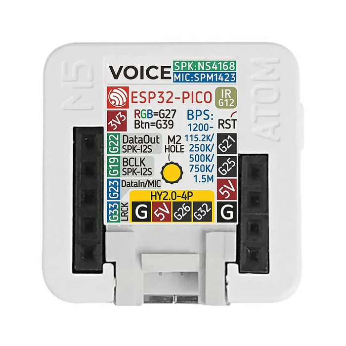 M5Stack ATOM Voice Smart Speaker Dev Kit by M5Stack - The Pi Hut
