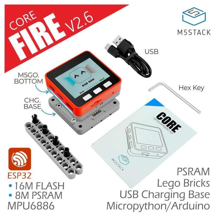 M5Stack FIRE IoT Development Kit (PSRAM) V2.6 [discontinued] by M5Stack - The Pi Hut