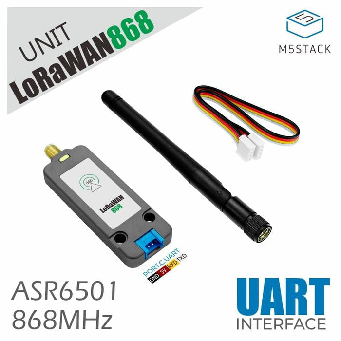M5Stack LoRaWAN UNIT 868MHz (ASR6501) with Antenna [Discontinued] by M5Stack - The Pi Hut