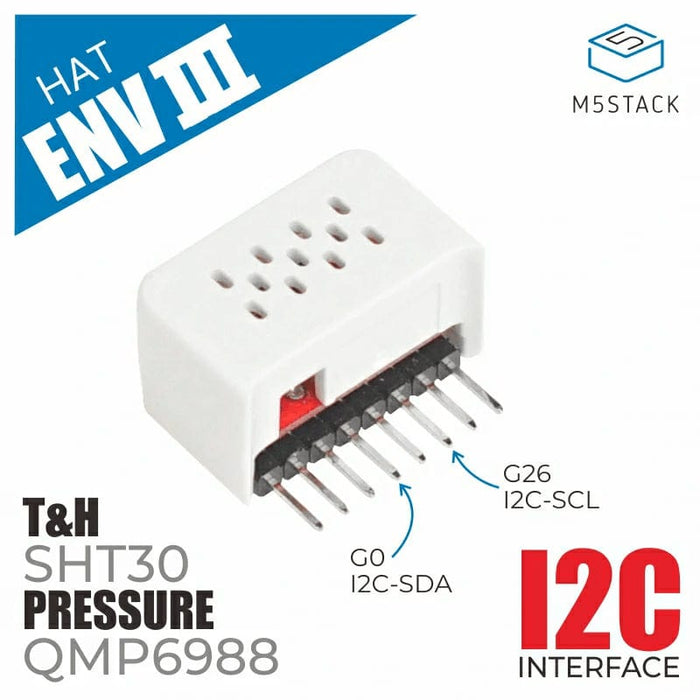 M5Stack M5StickC ENV III HAT by M5Stack - The Pi Hut