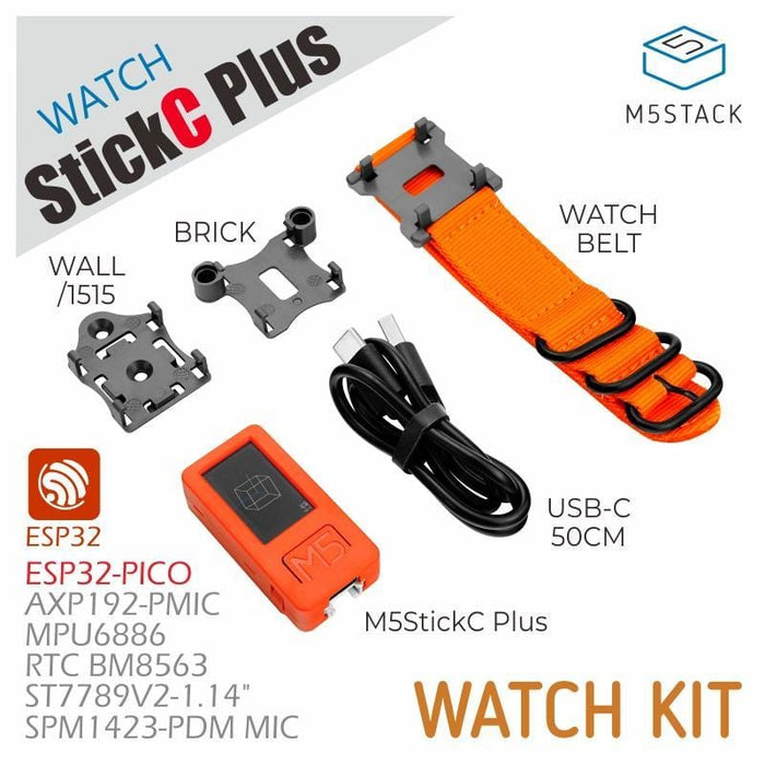 M5Stack M5StickC PLUS with Watch Accessories [Discontinued] by M5Stack - The Pi Hut