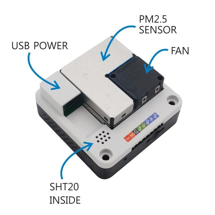 M5Stack PM2.5 Air Quality Kit (PMSA003 + SHT20) [Discontinued] by M5Stack - The Pi Hut