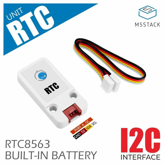M5Stack Real Time Clock (RTC) Unit (HYM8563) by M5Stack - The Pi Hut