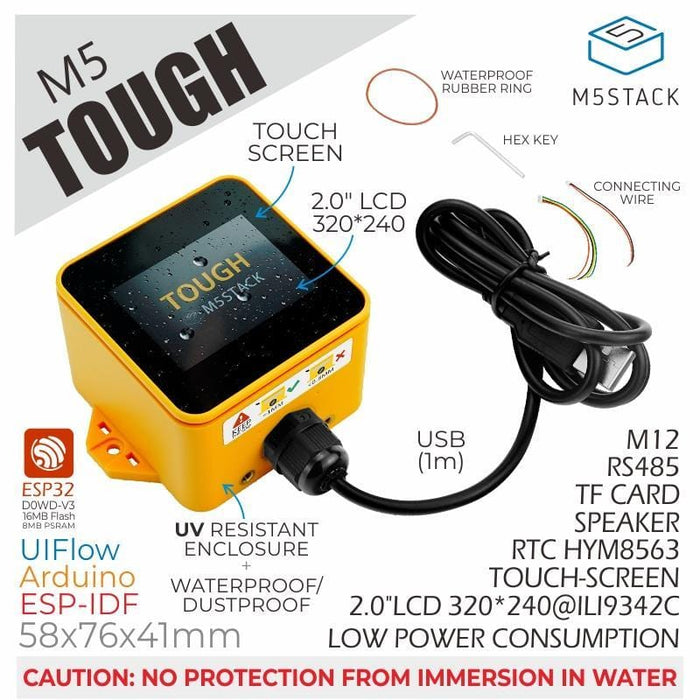 M5Stack Tough ESP32 IoT Development Board Kit by M5Stack - The Pi Hut