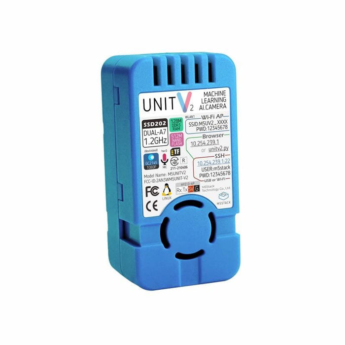 M5Stack UnitV2 - Standalone AI Camera for Edge Computing (SSD202D) TinyML by M5Stack - The Pi Hut