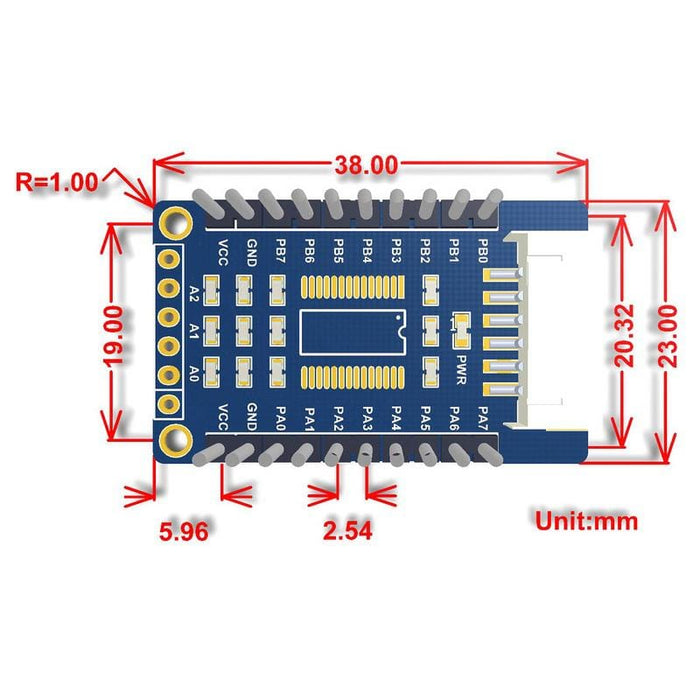 MCP23017 IO Expansion Board by Waveshare - The Pi Hut