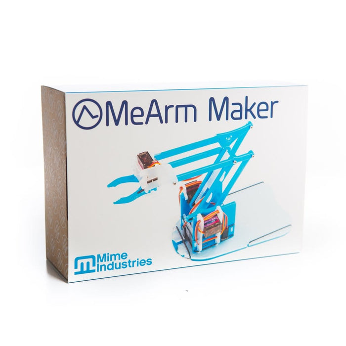 MeArm Robot Classic Maker Kit - Blue [discontinued] by Kitronik - The Pi Hut