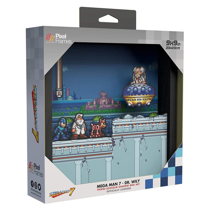 Mega Man 7: Dr Wily Pixel Frame (9x9") [Discontinued] by Pixel Frames - The Pi Hut