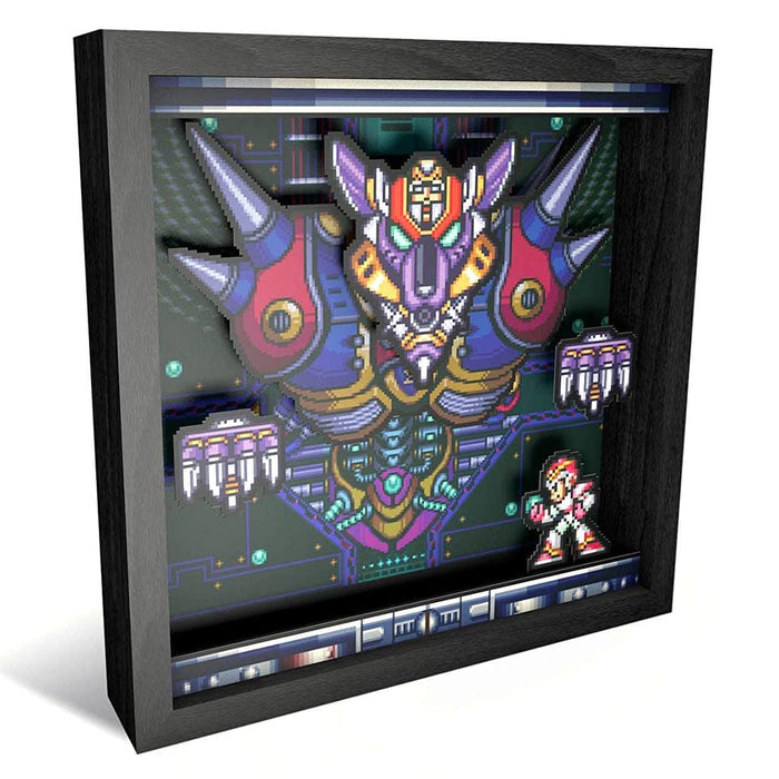 Mega Man Boss Fight Pixel Frame (9x9") [Discontinued] by Pixel Frames - The Pi Hut