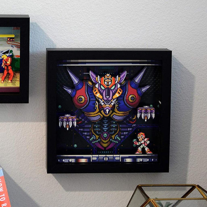 Mega Man Boss Fight Pixel Frame (9x9") [Discontinued] by Pixel Frames - The Pi Hut