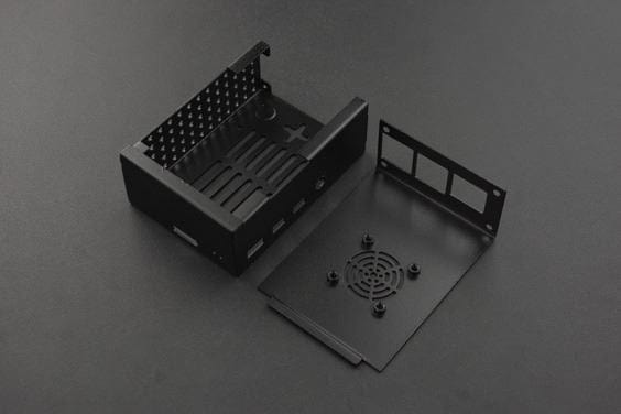 Metal Case with Heatsink & Fan for Raspberry Pi 4 Model B [Discontinued] by DFRobot - The Pi Hut