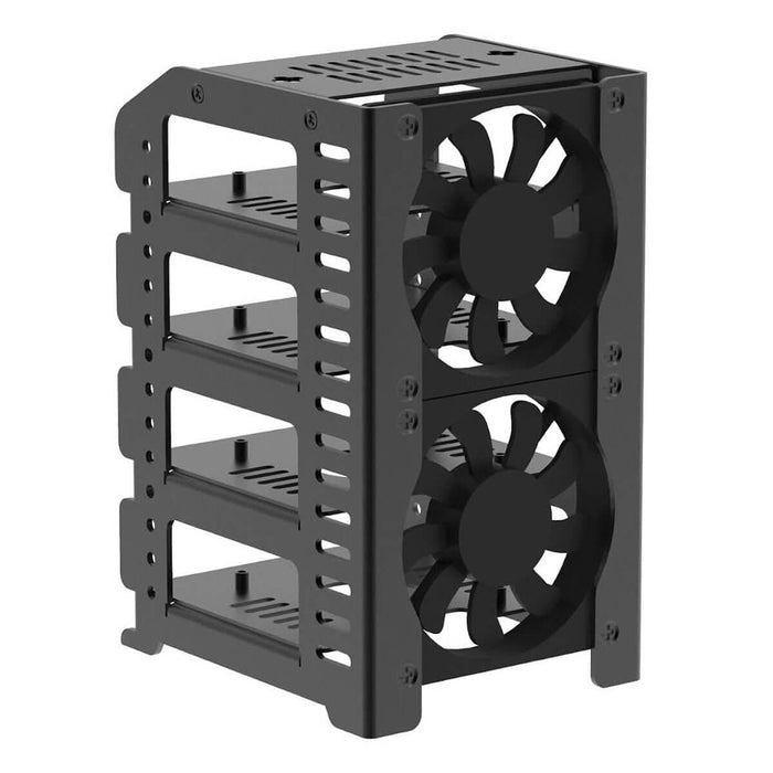 Metal Cluster Rack Case for Raspberry Pi [Discontinued] by Uctronics - The Pi Hut