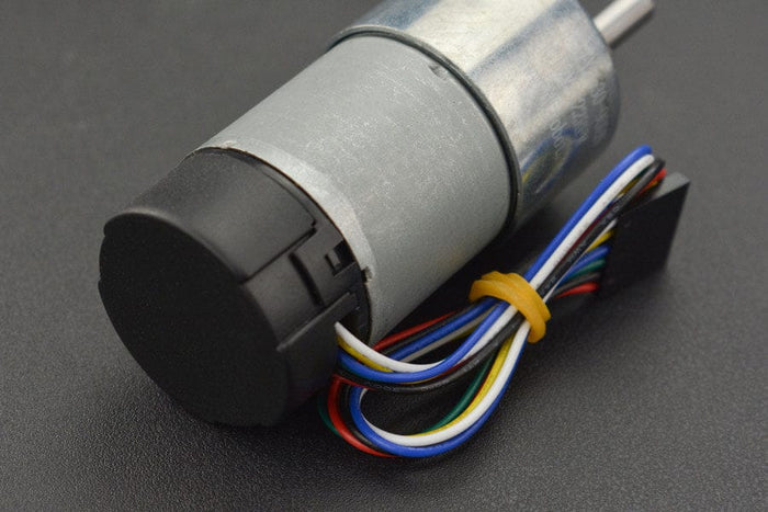 Metal DC Geared Motor w/Encoder - 12V 122RPM 38Kg.cm by The Pi Hut - The Pi Hut