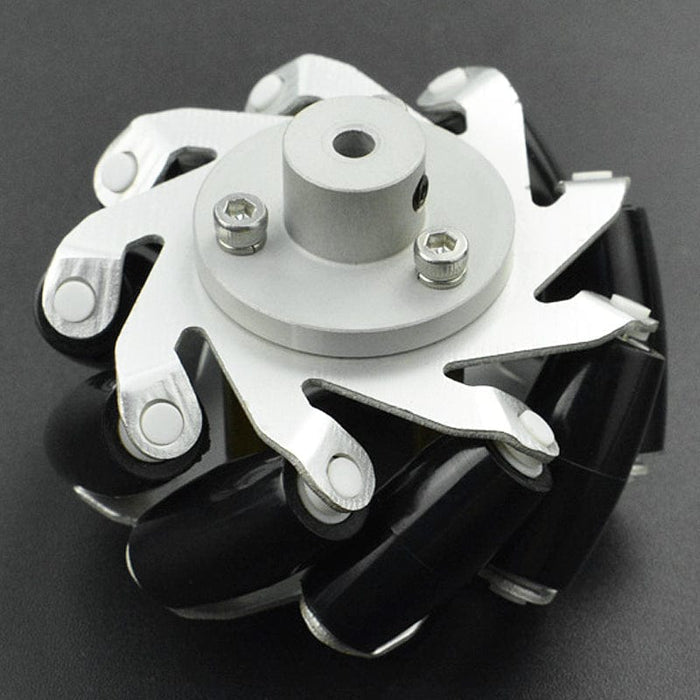 Metal Mecanum Wheel with Motor Shaft Coupling (65mm) - Left by DFRobot - The Pi Hut