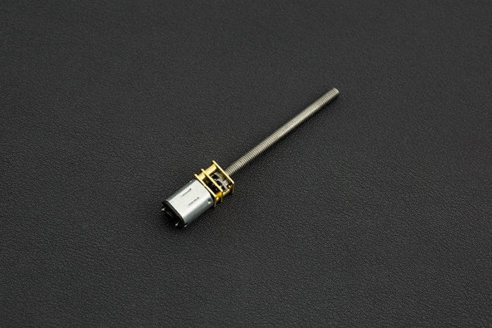 Micro Metal DC Geared Motor with Lead Screw (6V 150RPM M4*55) by The Pi Hut - The Pi Hut