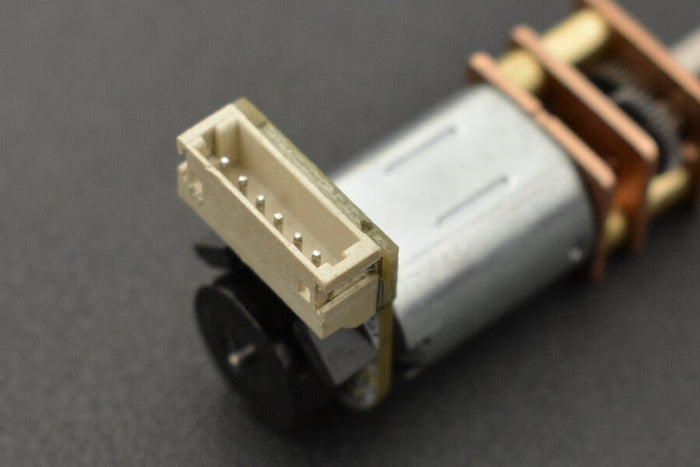 Micro Metal Geared Motor with Encoder - 6V 310RPM 50:1 by The Pi Hut - The Pi Hut