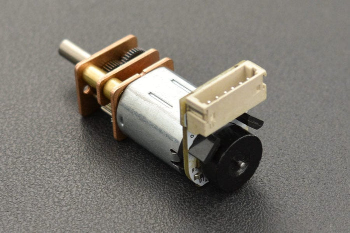 Micro Metal Geared motor with Encoder - 6V 52RPM 298:1 by The Pi Hut - The Pi Hut