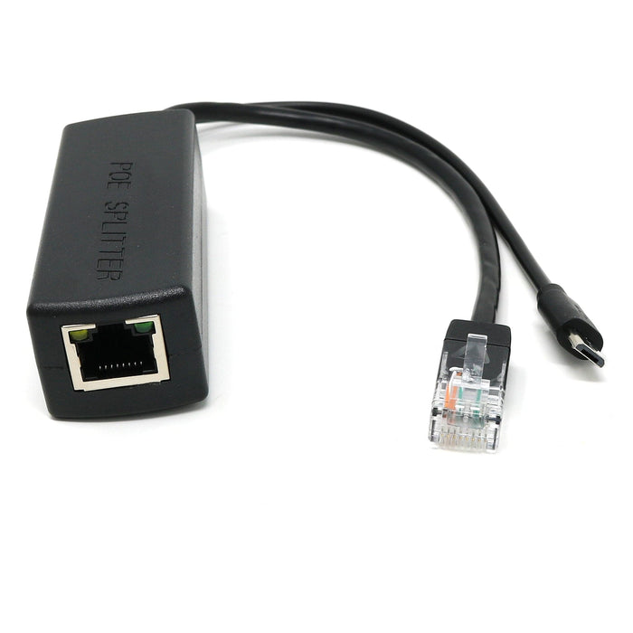 Micro-USB 10/100 PoE Splitter (5V 2.4A) by The Pi Hut - The Pi Hut