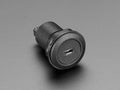 Micro USB B Jack to USB A Plug Round Panel Mount Adapter by The Pi Hut - The Pi Hut