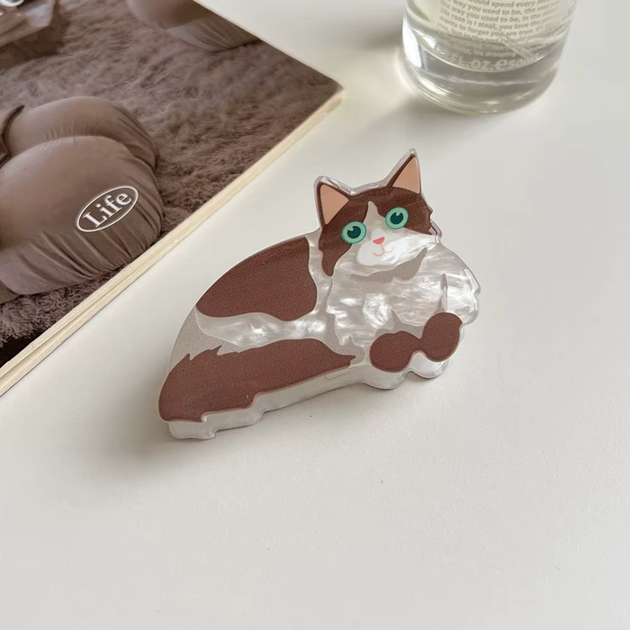 Mini Cat Hair Claw Clip